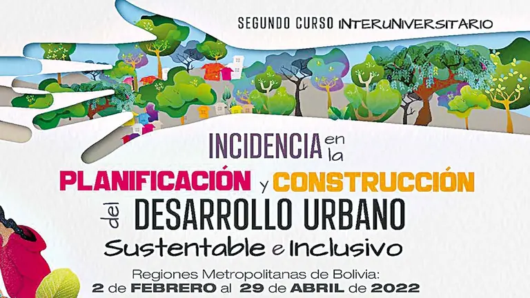 Afiche del curso convocado por la alianza de instituciones, Bolivia Construye.  FACEBOOK
