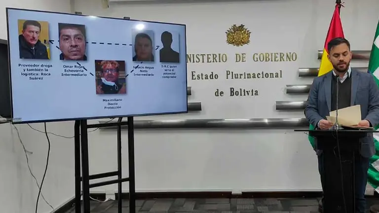 Del Castillo mostr&oacute; el esquema identificado. ERBOL