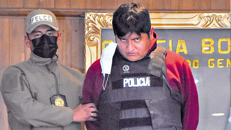 Richard Choque, violador serial, es presentado por la Policía. APG