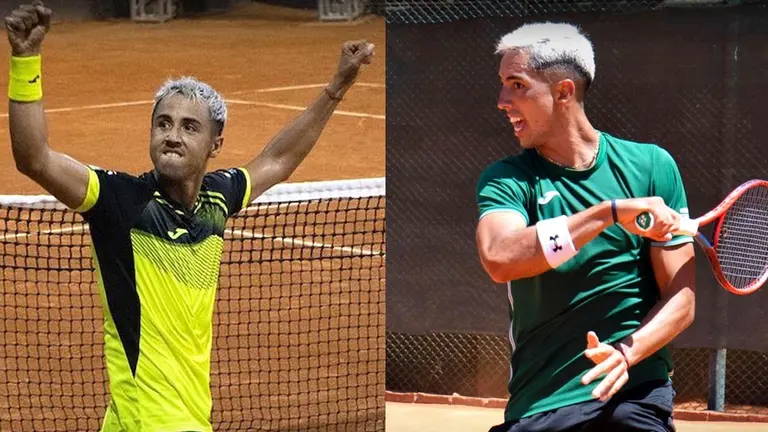 Hugo y Murkel Dellien, durante una competición. Facebook