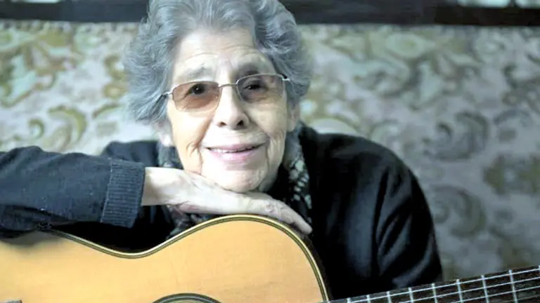 La cantautora Matilde Casazola Mendoza.     WALDO MALUENDA-FIDES