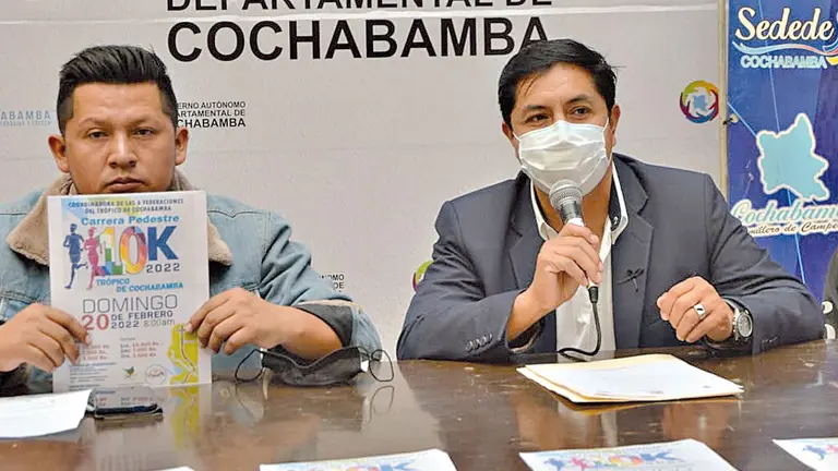Autoridades presentan la carrera 10k. SEDEDE
