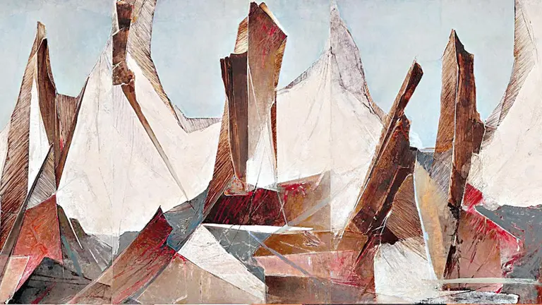 Obra de la artista abstracta paceña María Luisa Pacheco, realizada en Nueva York. MNA