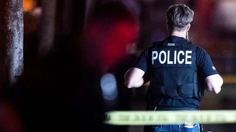 La Polic&iacute;a de Blacksburg acudi&oacute; a un reporte de disparos en un bar de la localidad poco antes de la medianoche del viernes. Fotograf&iacute;a de archivo. EFE