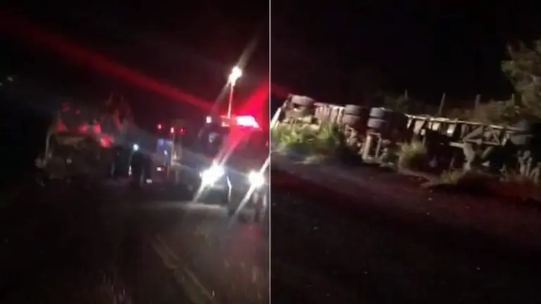 Im&aacute;genes del accidente en Matto Grosso, Brasil, donde tres bolivianos perdieron la vida. CAPTURA PERFIL NEWS