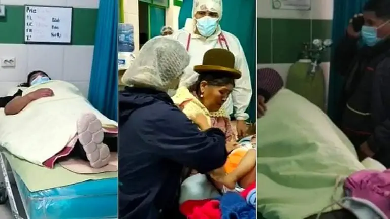 Algunos de los heridos del accidente, junto a sus familiares. URGENTE