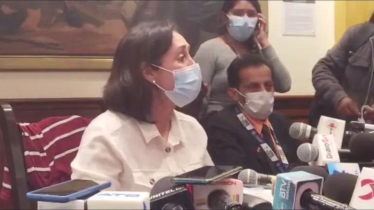 La secretaria de Salud de la Gobernaci&oacute;n Deysi Rocabado.