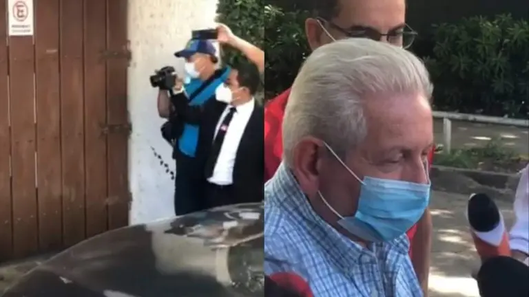 Im&aacute;genes del operativo en oficinas de Dem&oacute;cratas. Del otro lado, el exgobernador cruce&ntilde;o Rub&eacute;n Costas. CAPTURA EL DEBER