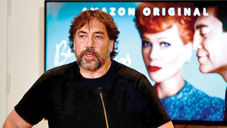 El actor en una conferencia de prensa en Madrid el pasado martes 8 de febrero.      JAVIER SORIANO-AFP