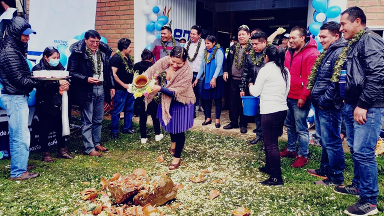 Inauguraci&oacute;n del supermercado de Emapa en Pocona, este martes. EMAPA