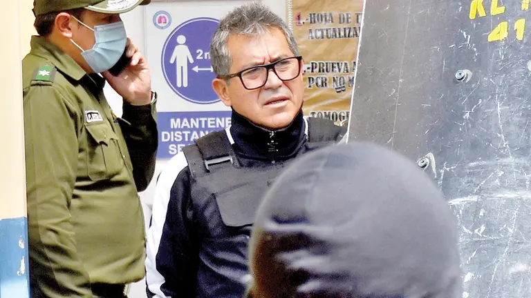 Maximiliano Dávila en su traslado al centro médico. APG