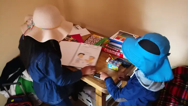 Una imagen de los niños. CORTESÍA