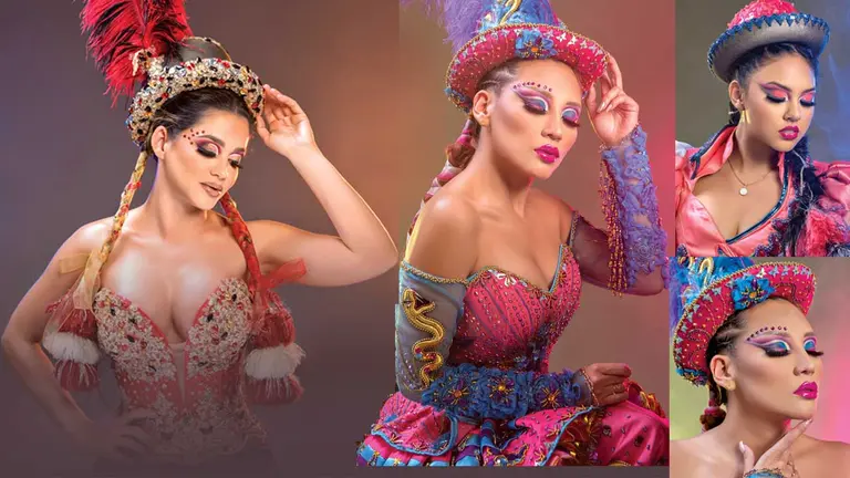 Los colores del Carnaval- tendencia en maquillaje. DANILO BALDERRAMA