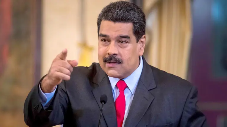 Fotografía de archivo en la que se produjo al presidente de Venezuela, Nicolás Maduro, en Caracas. EFE