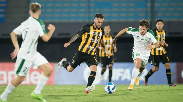 Acci&oacute;n del partido. CONMEBOL