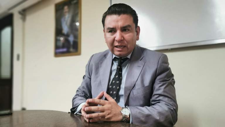 El secretario General de la Alcald&iacute;a, Franz Knaudt, este mi&eacute;rcoles en la Alcald&iacute;a. MELISSA REVOLLO