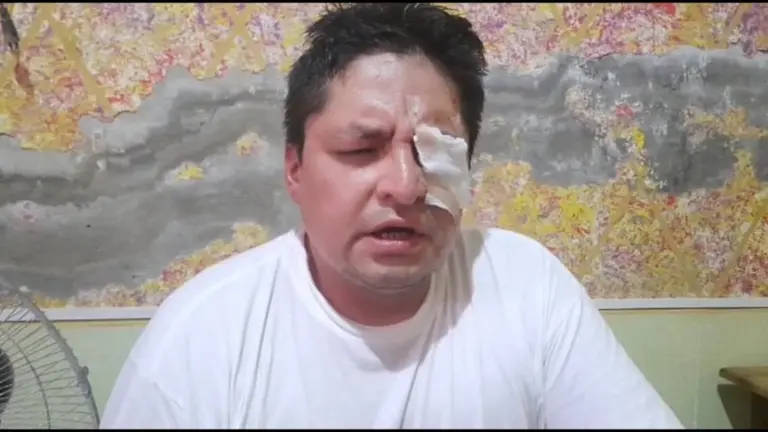 Marcelo Yancovich, esposo de Shirley E., acusada por la muerte de la ni&ntilde;era de 16 a&ntilde;os en Rurrenabaque. CAPTURA R&Iacute;O TV