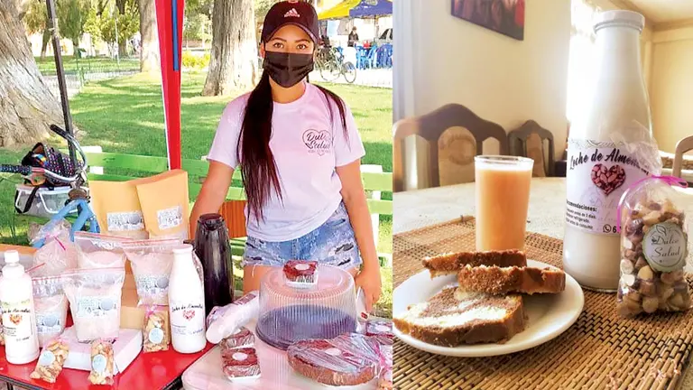 Erika Wanda Salinas Villarroel, fundadora y propietaria del negocio, relata que el origen de su emprendimiento es la pérdida de su empleo a causa de la pandemia. GENTILEZA