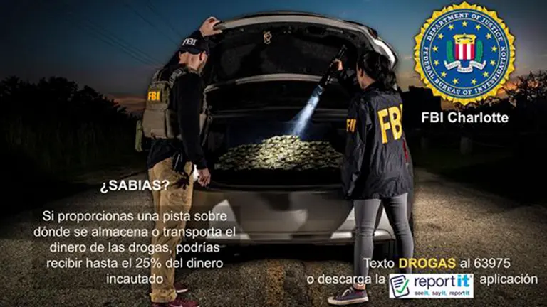 Publicidad sobre la recompensa. EFE