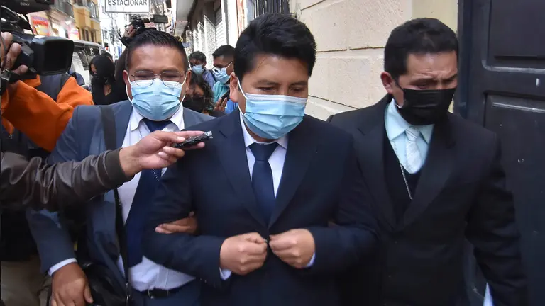 El juez Hern&aacute;n G.Q., aprehendido por liberar a una sentenciada por asesinato.          APG