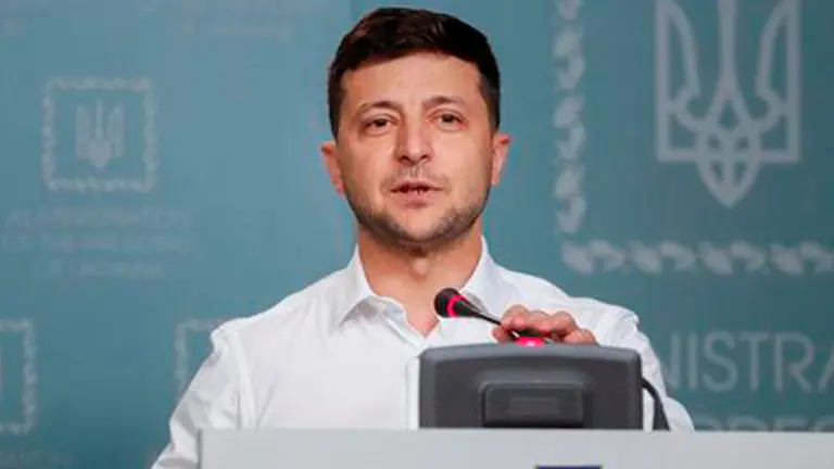El presidente de Ucrania, Volod&iacute;mir Zelenski. 	          EFE