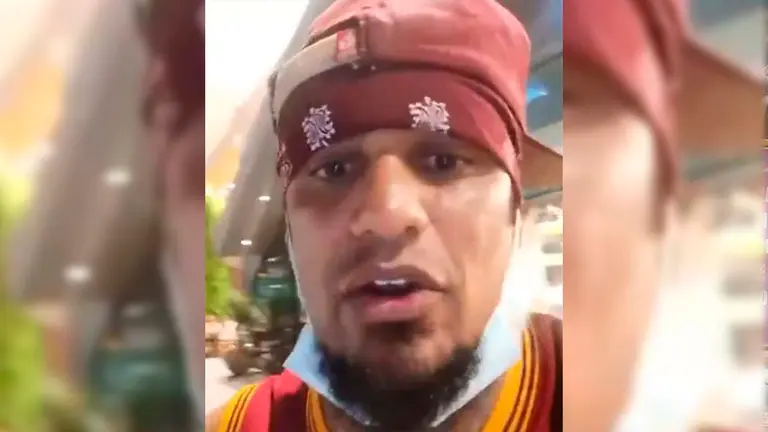El cantante Matamba realizando la denuncia v&iacute;a Instagram.