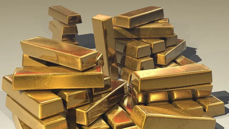 Una foto referencial de lingotes de oro. Pixabay