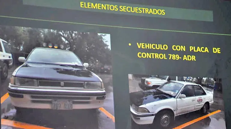 El vehículo que usaba el violador ofreciendo servicio de taxi. NOÉ PORTUGAL