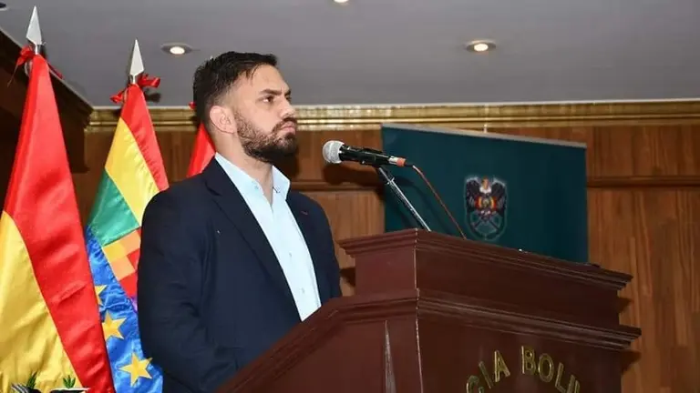 El ministro de Gobierno, Eduardo del Castillo, en la conferencia de prensa de este jueves 24 de marzo. FACEBOOK EDUARDO DEL CASTILLO