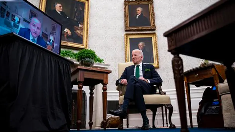 Biden sobre la NASA. EFE