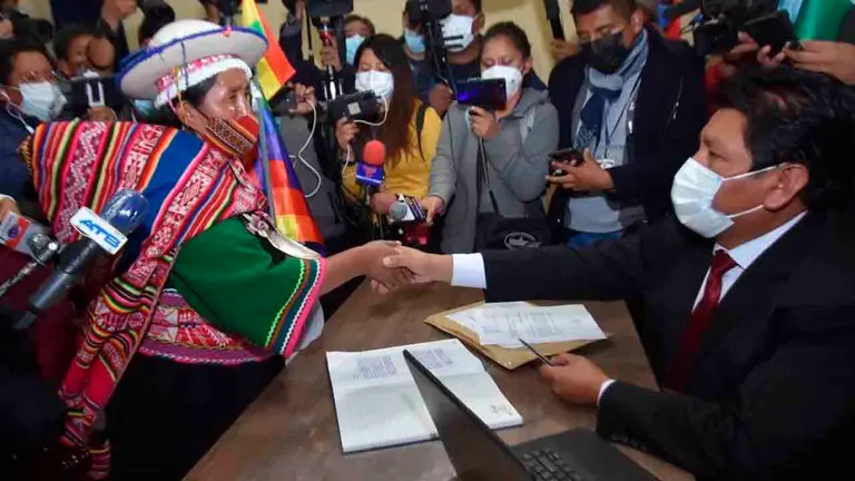 Lidia Patty, una de las candidatas inhabilitadas para la Defensor&iacute;a del Pueblo. APG