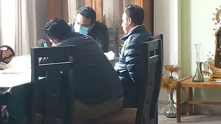 Una imagen de la audiencia de medidas cautelares de José Luis, expareja de Valeria. RICARDO CRUZ