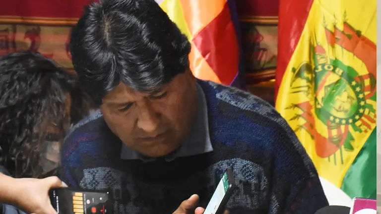El expresidente y l&iacute;der del MAS, Evo Morales.      DICO SOL&Iacute;S