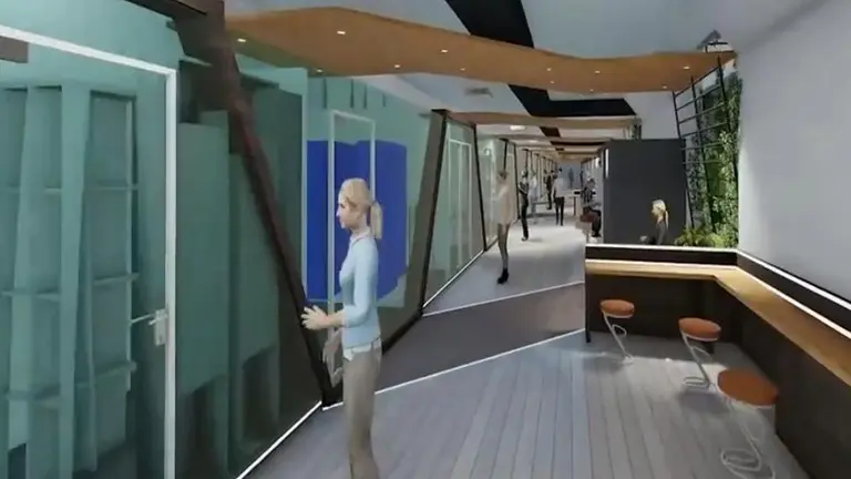 La presentaci&oacute;n del proyecto de construcci&oacute;n de la galer&iacute;a soterrada.           DICO SOL&Iacute;S