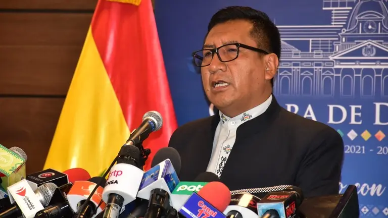 El presidente de la Cámara de Diputados, Freddy Mamani. ABI