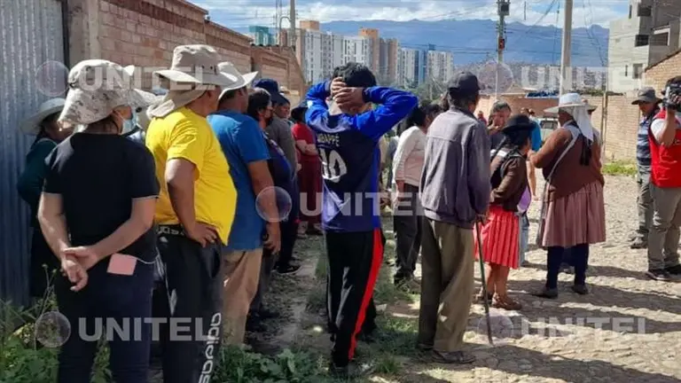 Vecinos, consternados por el crimen de Pascuala. UNITEL