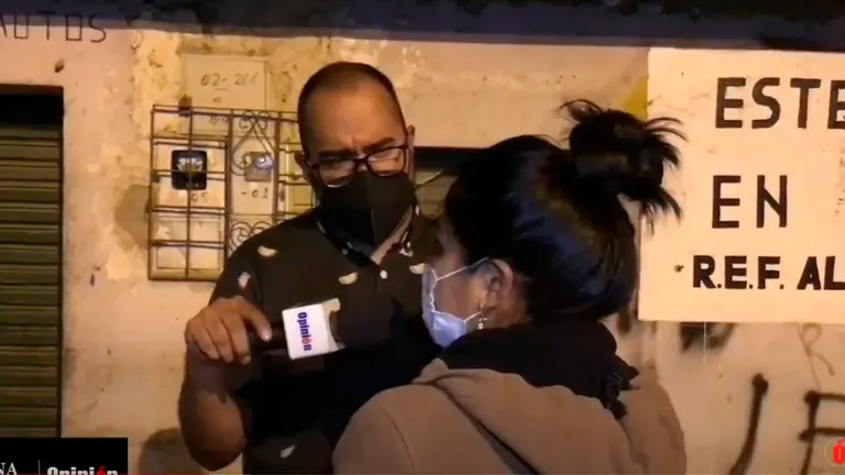La mujer brinda declaraciones en Buena Noche. Captura