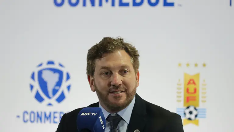 El presidente de la Conmebol, Alejandro Dom&iacute;nguez. EFE