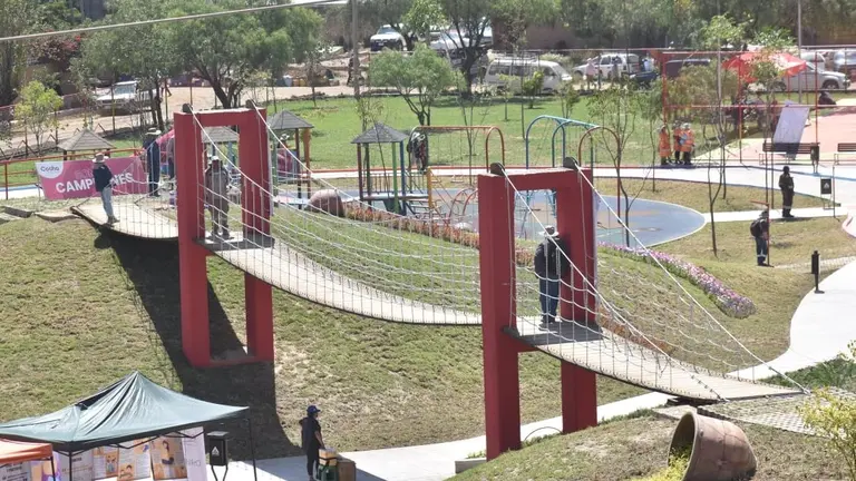 Una imagen del parque de la integraci&oacute;n en el Distrito 9, zona sur de Cochabamba. NO&Eacute; PORTUGAL