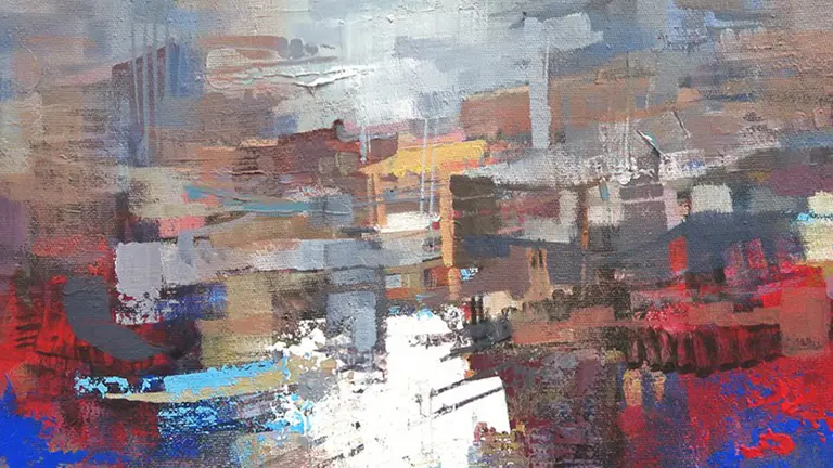 Una obra del pintor Ramiro Baptista.    ARCHIVO