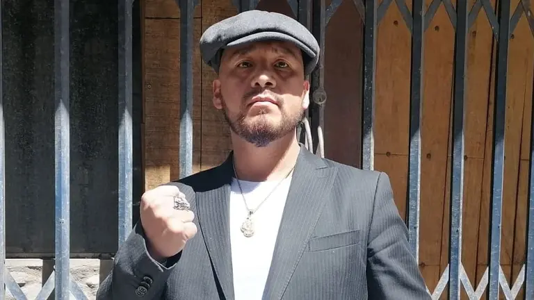 Franklin el Matador Mamani, polic&iacute;a y boxeador boliviano. ERBOL