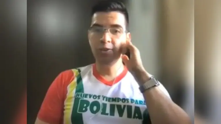 El diputado Caleb Villarroel, de Creemos.