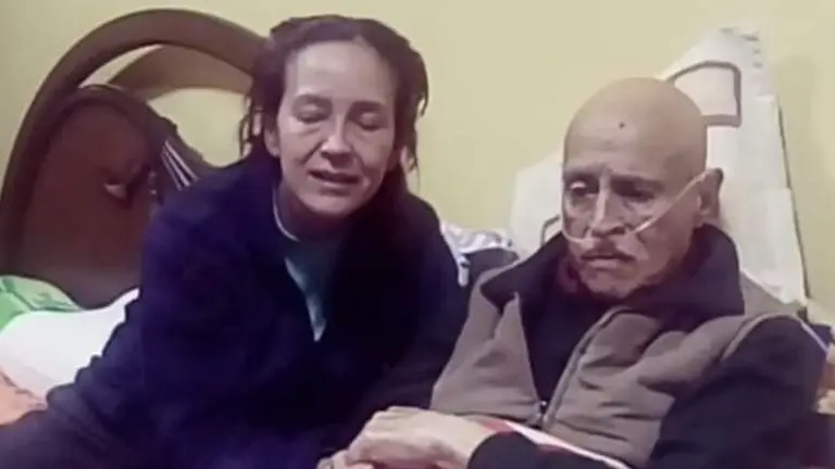 Sandra Saavedra y David Santalla en una publicaci&oacute;n de facebbook.