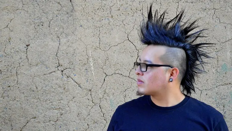 El m&uacute;sico y baterista Omar Antonio Le&oacute;n. NANO ALTUZARRA