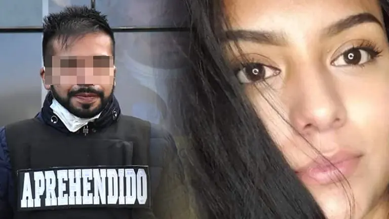 David V., acusado por el crimen de Laura C. Del otro lado, la joven v&iacute;ctima, que quer&iacute;a ser modelo.