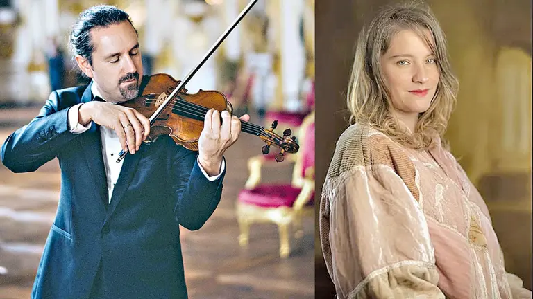 Los músicos franceses Julie Chauvin y Camille Delaforge. FUNDACIÓN BRAVURA