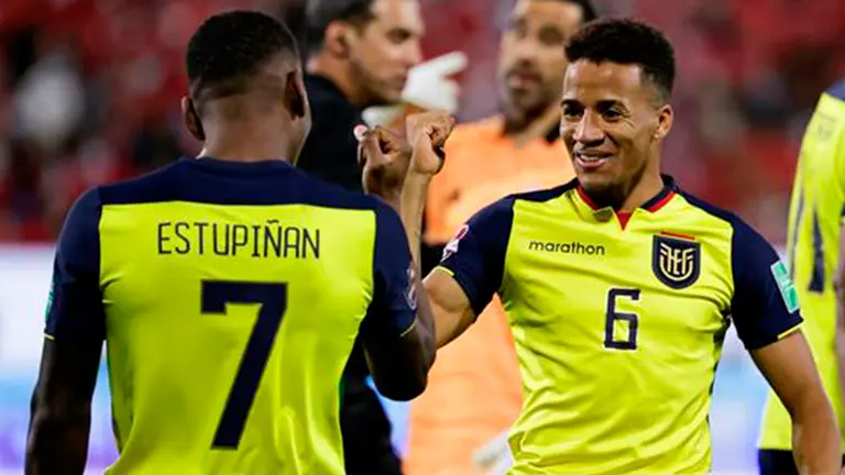Jugadores de Ecuador en un partido pasado. EFE