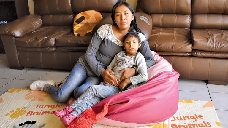 Camila es una de las niñas que abre camino sobre el tema para ayudar a otras  personas que tienen la misma patología. NOÉ PORTUGAL