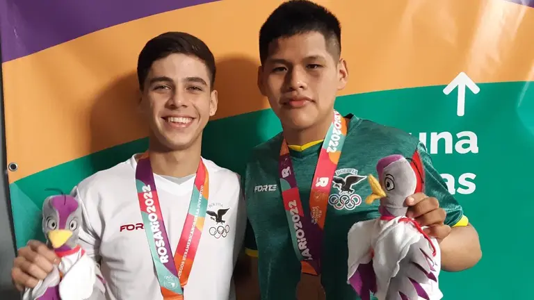 Los boxeadores bolivianos que lograron medallas en Argentina.