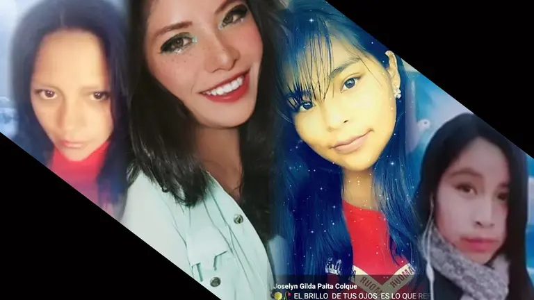 Rayza, Gladys, Daniela y Jhoselyn, v&iacute;ctimas fatales de la estampida humana en la UATF. COMPOSICI&Oacute;N OPINI&Oacute;N